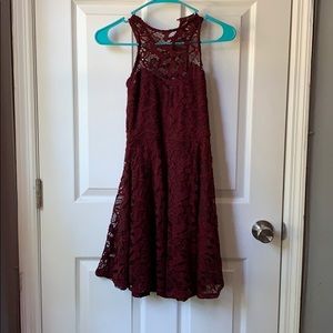 Formal Burgundy Dress